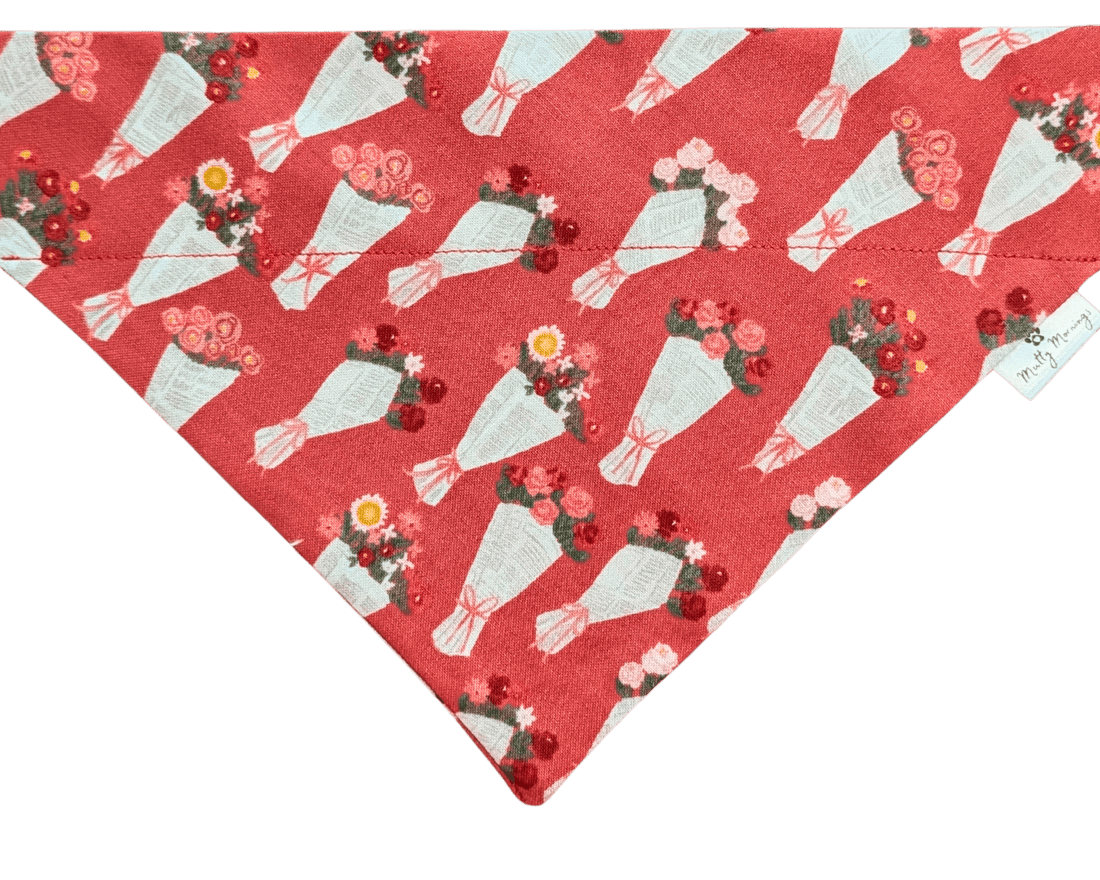 Blushing Bouquet Pet Bandana - Mutty Mornings