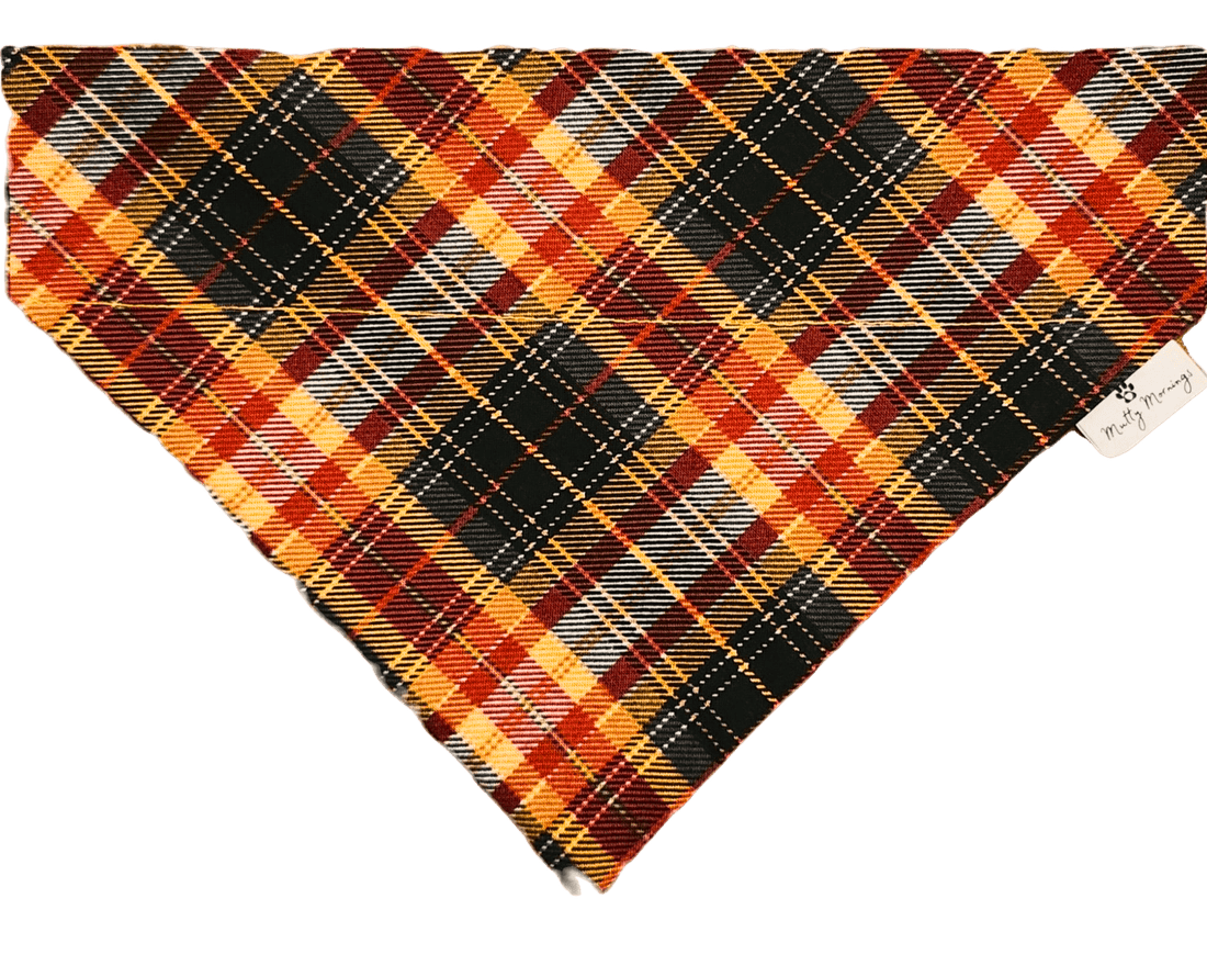 Bonfire Nights Plaid Pet Bandana - Mutty Mornings