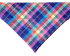 Bubblegum Plaid Pet Bandana - Mutty Mornings