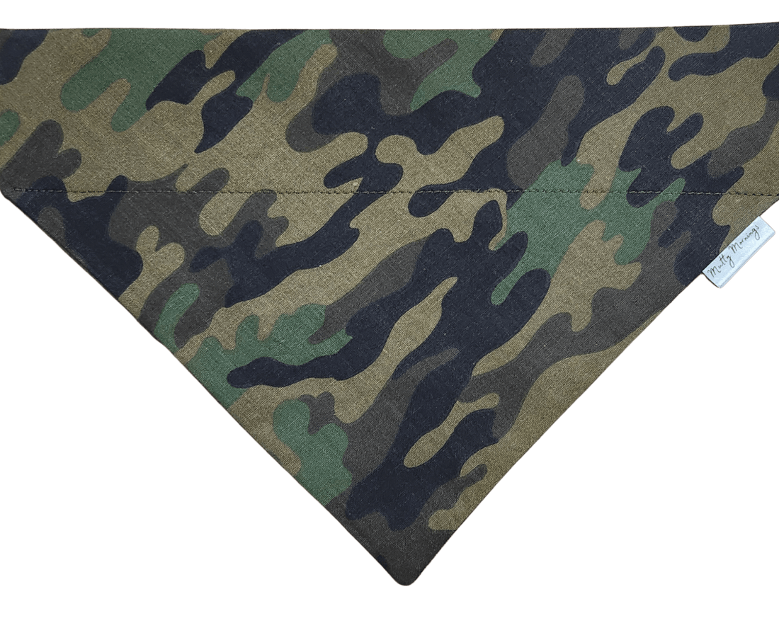 Camo Pet Bandana - Mutty Mornings