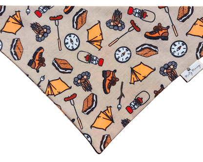 Camping Trails Pet Bandana - Mutty Mornings