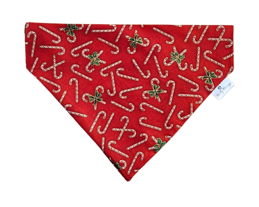 Candy Cane Christmas Pet Bandana - Mutty Mornings