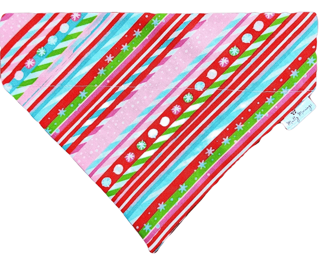 Candy Cane Lane Pet Bandana - Mutty Mornings