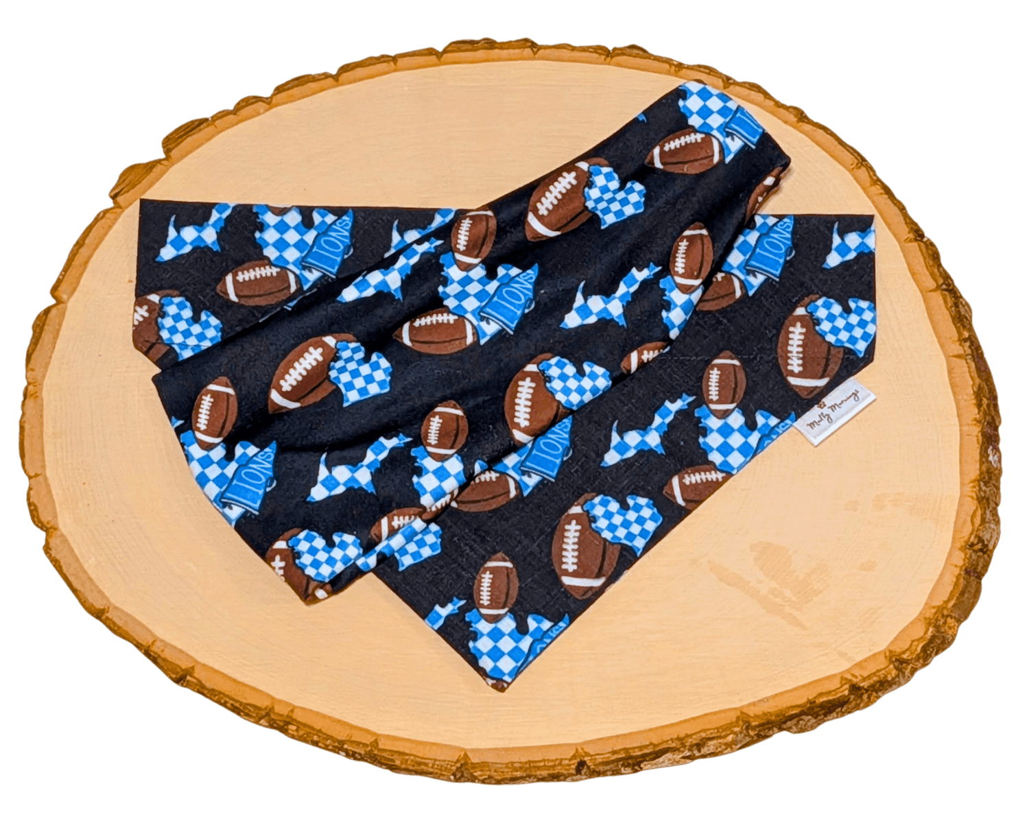 Checkered Lions Bandana &amp; Headband Set - Mutty Mornings