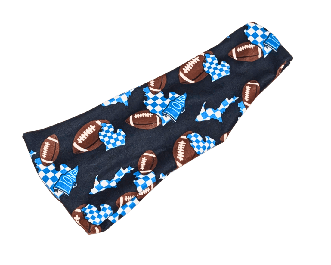 Checkered Lions Bandana &amp; Headband Set - Mutty Mornings