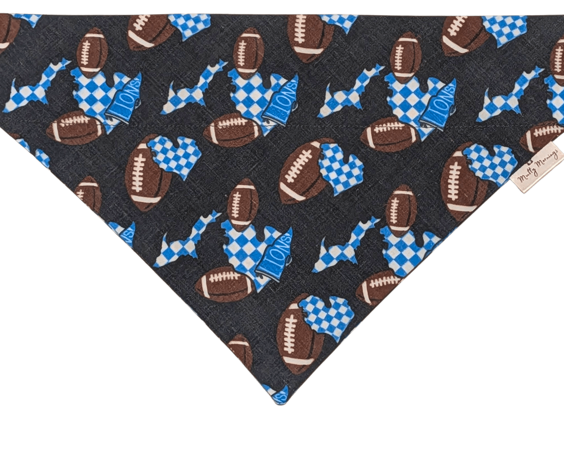 Checkered Lions Pet Bandana - Mutty Mornings