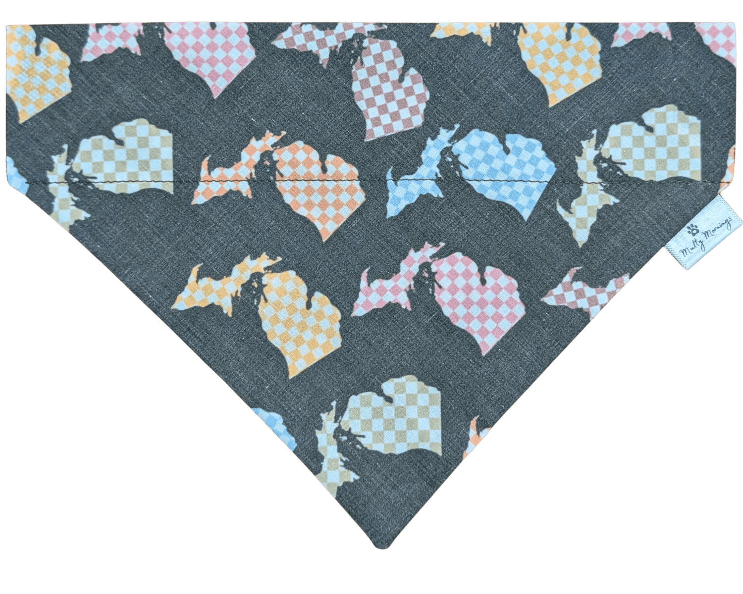 Checkered Mitten Pet Bandana - Mutty Mornings