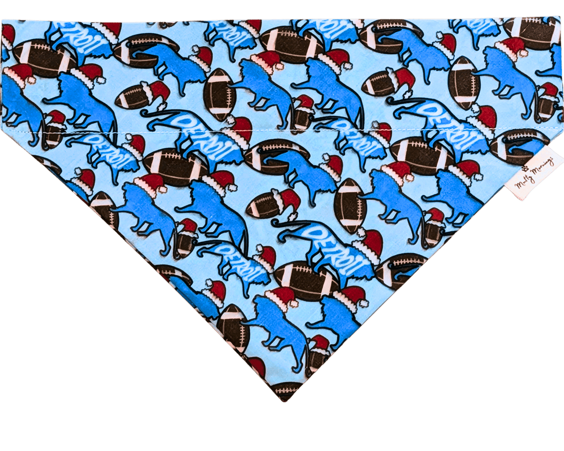 Christmas in Detroit Bandana &amp; Matching Headband Set - Mutty Mornings