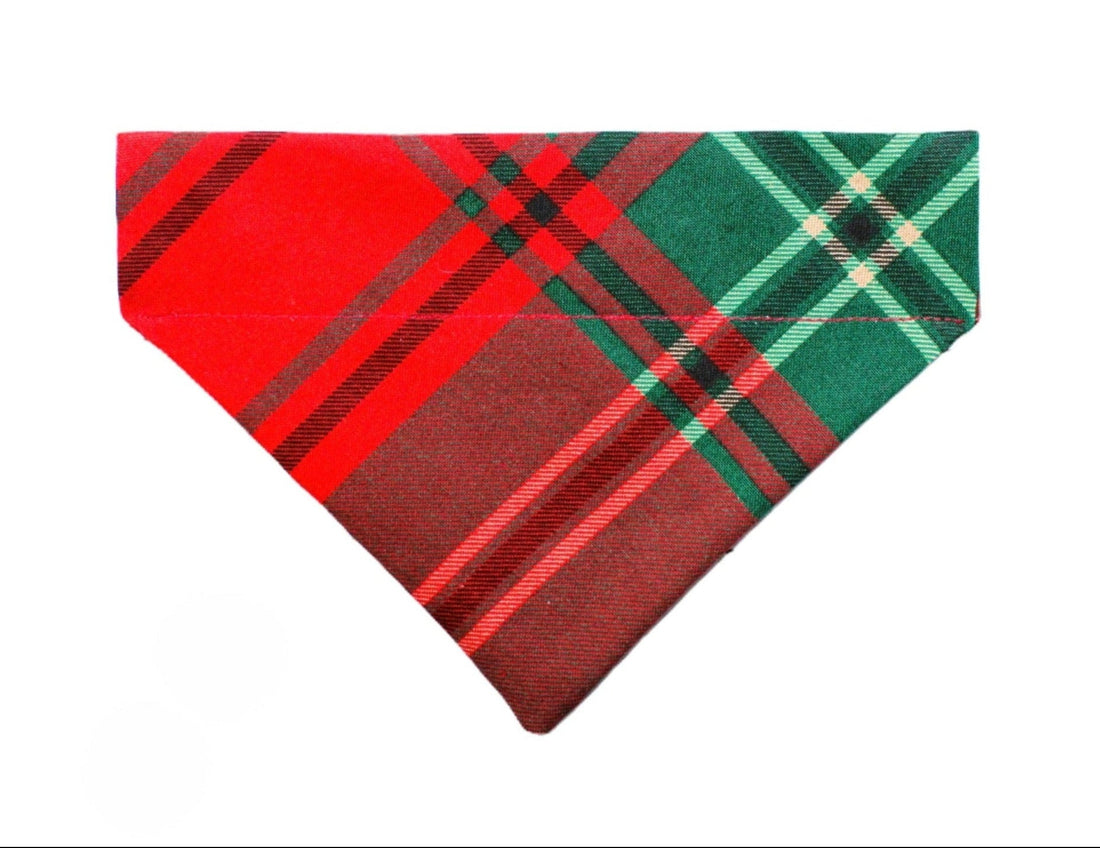 Christmas Plaid Pet Bandana - Mutty Mornings