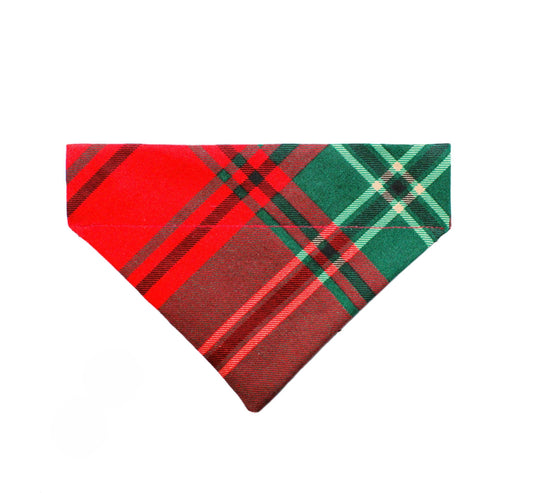 Christmas Plaid Pet Bandana - Mutty Mornings