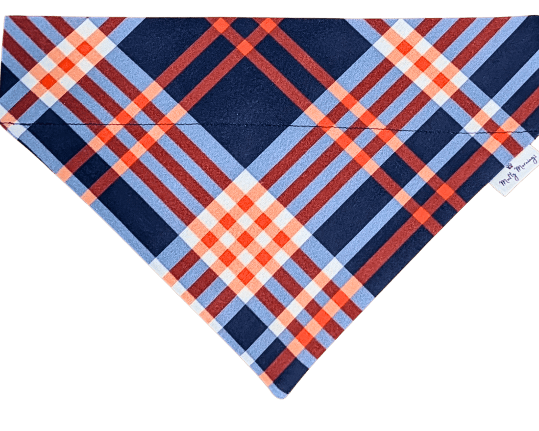 Copper Sky Plaid Pet Bandana - Mutty Mornings