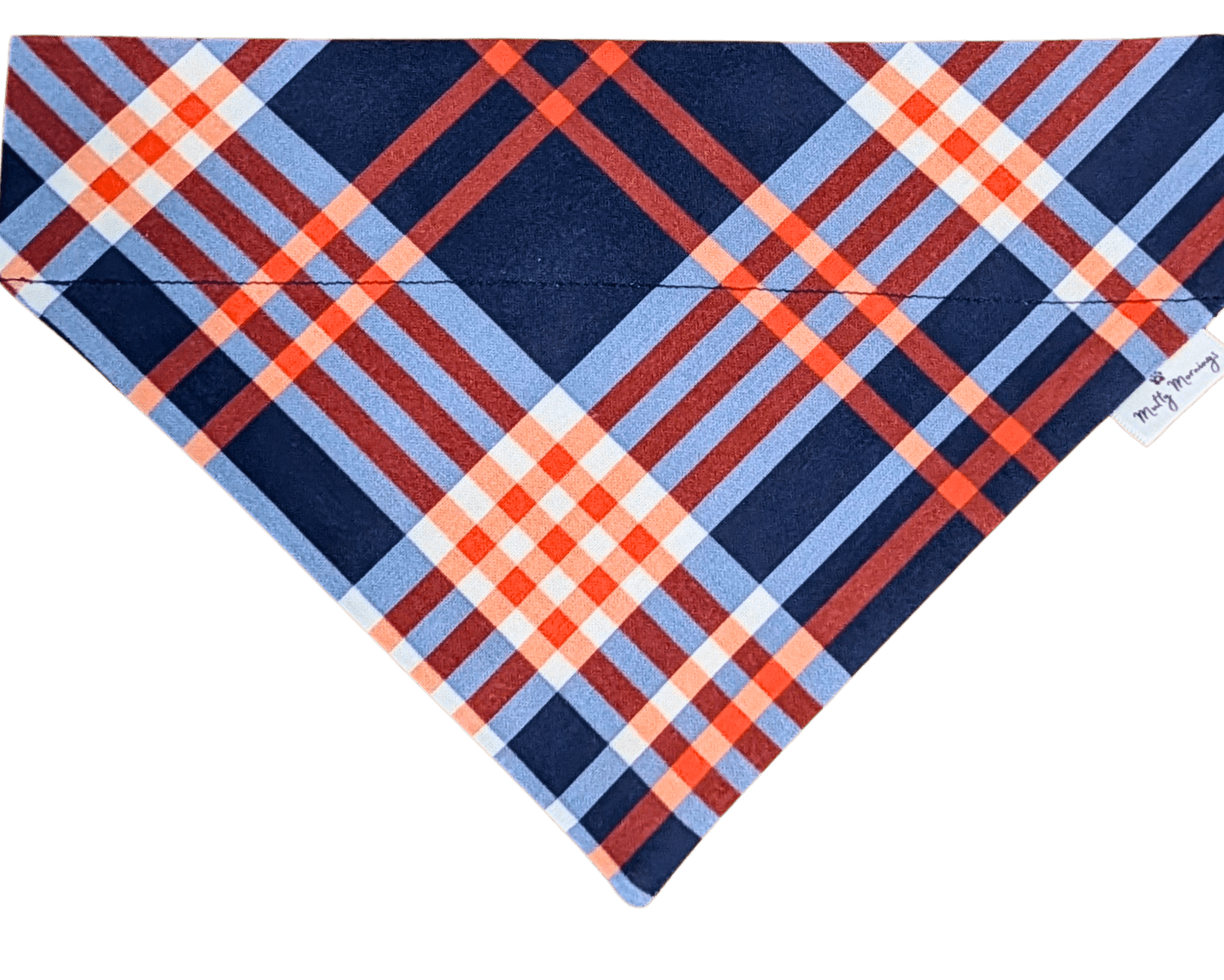 Copper Sky Plaid Pet Bandana - Mutty Mornings