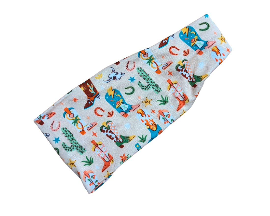 Cowboy Boots Bandana &amp; Headband Set - Mutty Mornings
