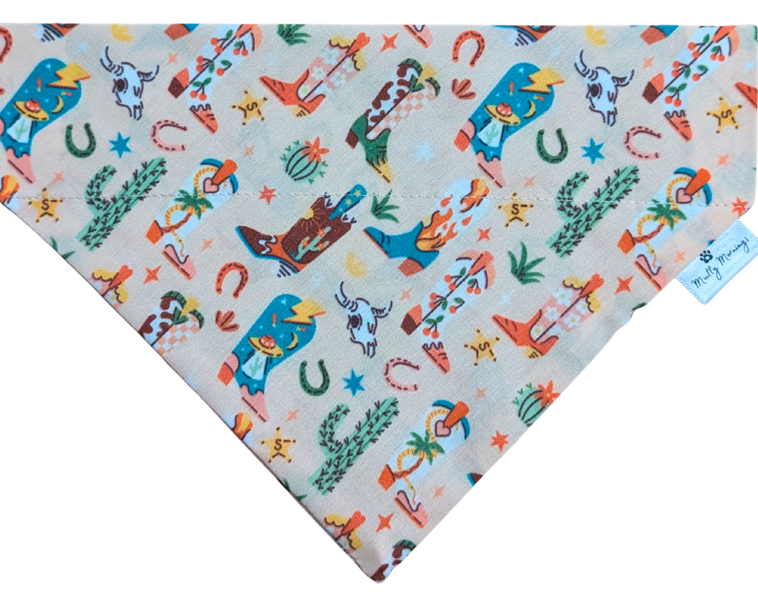 Cowboy Boots Bandana &amp; Headband Set - Mutty Mornings