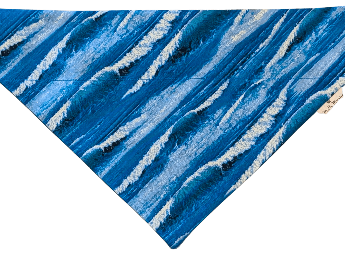 Crashing Waves Pet Bandana - Mutty Mornings