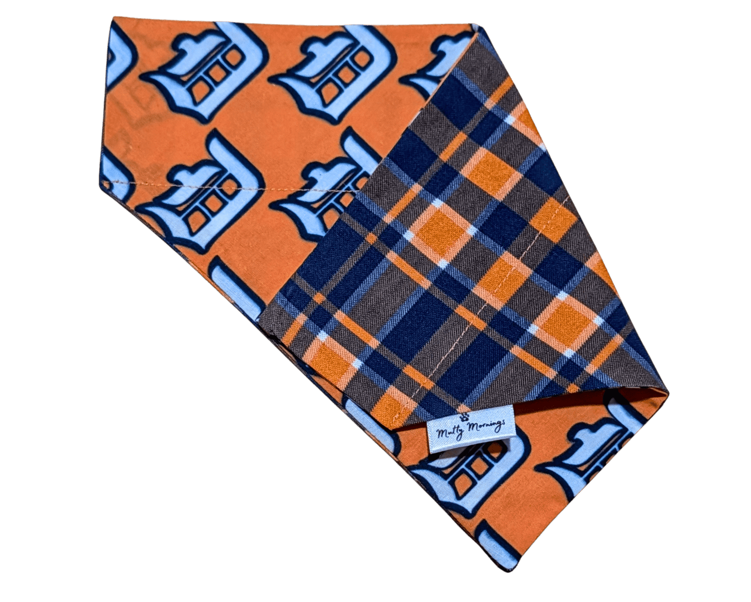 D-Town Plaid Reversible Pet Bandana - Mutty Mornings