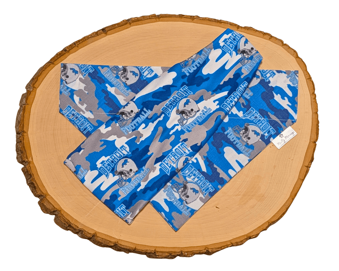 Detroit Lions Camo Bandana &amp; Headband - Mutty Mornings