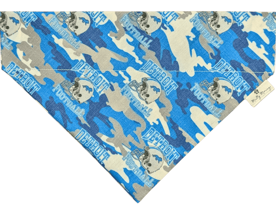 Detroit Lions Camo Pet Bandana - Mutty Mornings