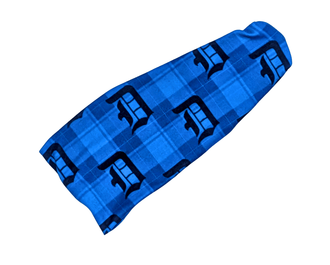Detroit Plaid Bandana &amp; Matching Headband Set - Mutty Mornings