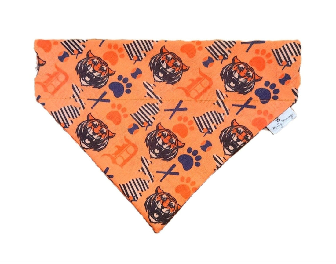Detroit Tigers Matching Bandana &amp; Headband Set - Mutty Mornings