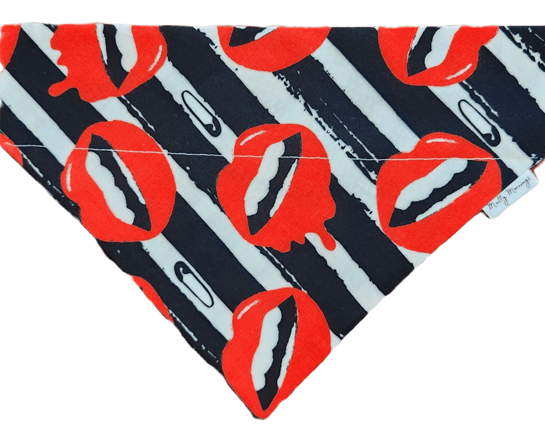 Drippy Lips Pet Bandana - Mutty Mornings