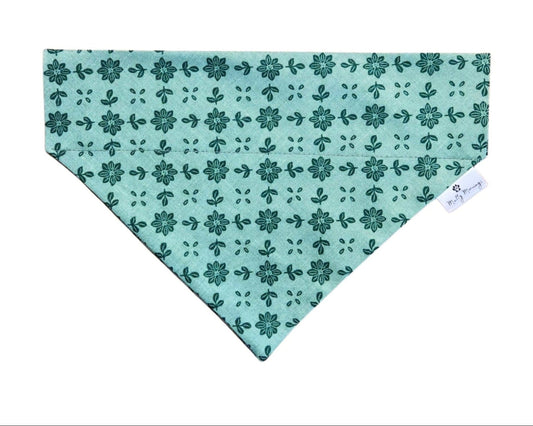 Frosted Poinsettia Pet Bandana - Mutty Mornings