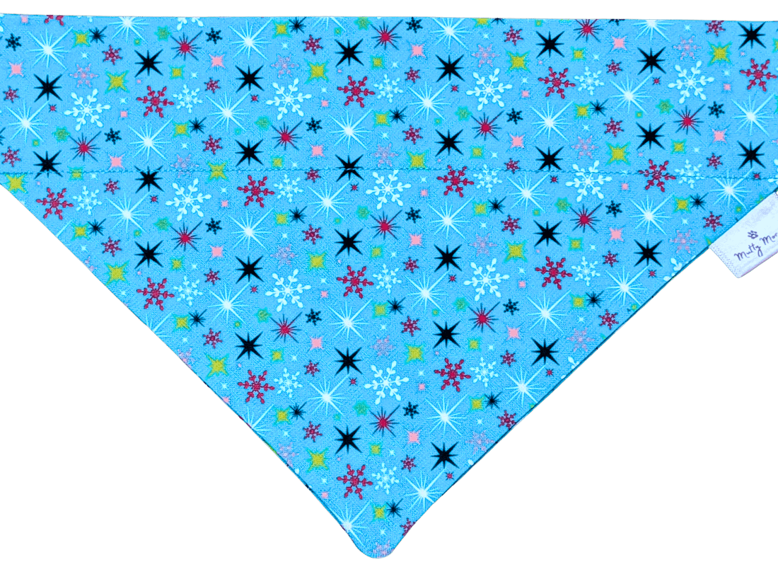 Frosted Snowflakes Pet Bandana - Mutty Mornings