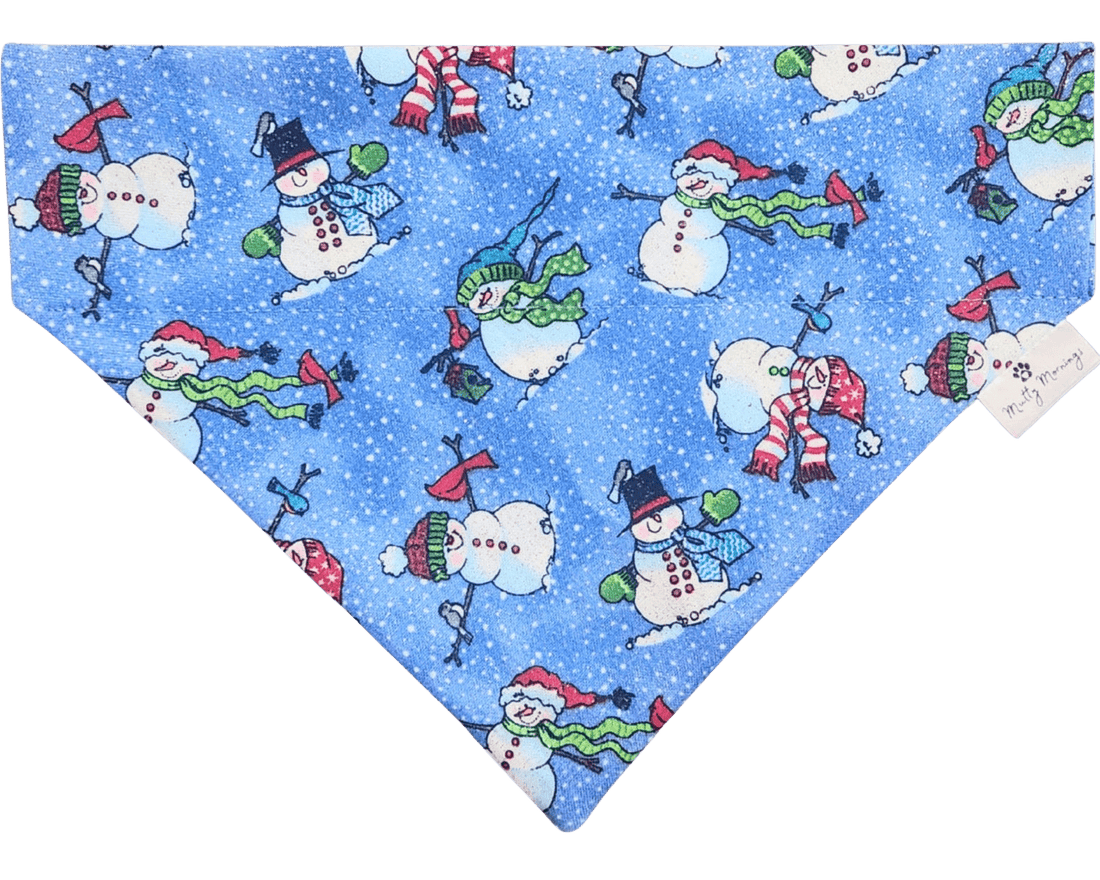 Frosted Snowmen Pet Bandana - Mutty Mornings