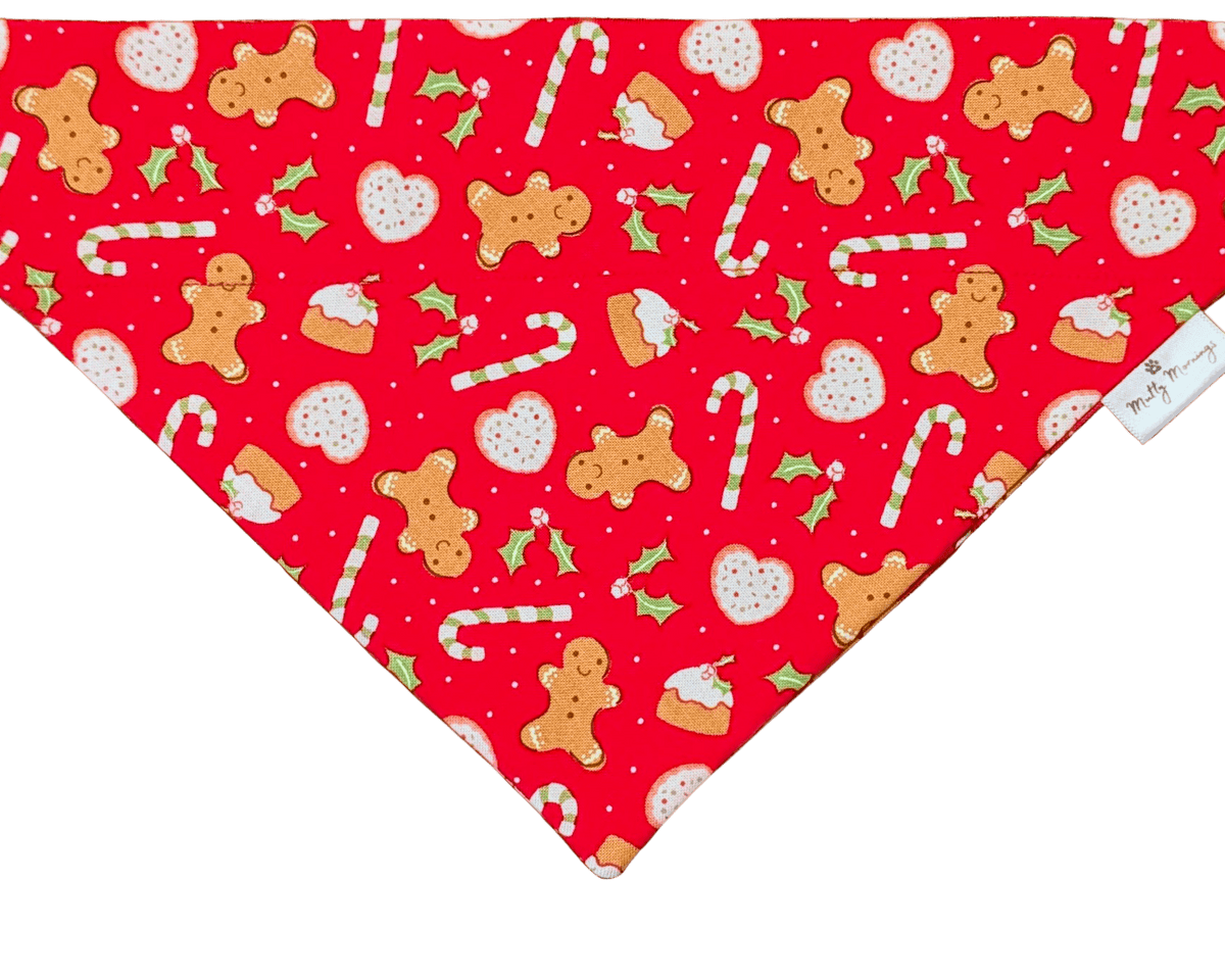 Gingerbread Goodies Pet Bandana - Mutty Mornings