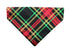 Gold Christmas Plaid Pet Bandana - Mutty Mornings