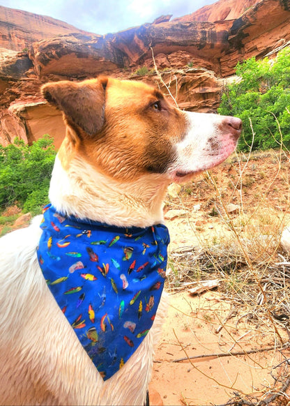 Gone Fishing Pet Bandana - Mutty Mornings