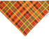 Grateful Plaid Pet Bandana - Mutty Mornings