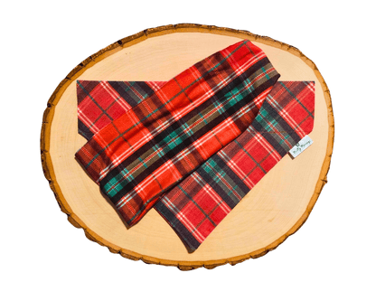 Highland Holiday Plaid Bandana &amp; Headband Set - Mutty Mornings