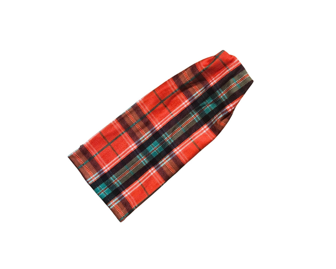 Highland Holiday Plaid Bandana &amp; Matching Headband - Mutty Mornings
