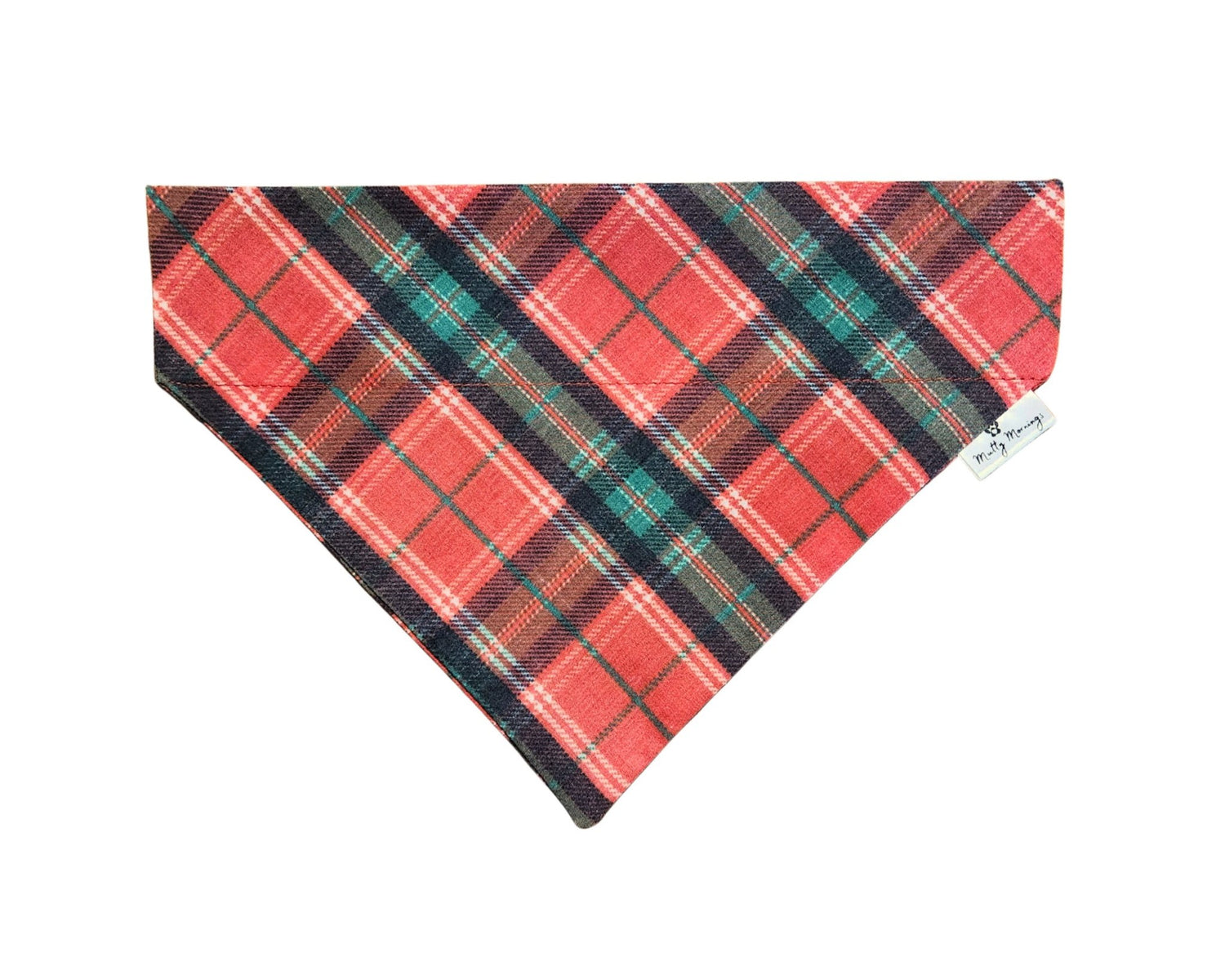 Highland Holiday Plaid Bandana &amp; Matching Headband - Mutty Mornings