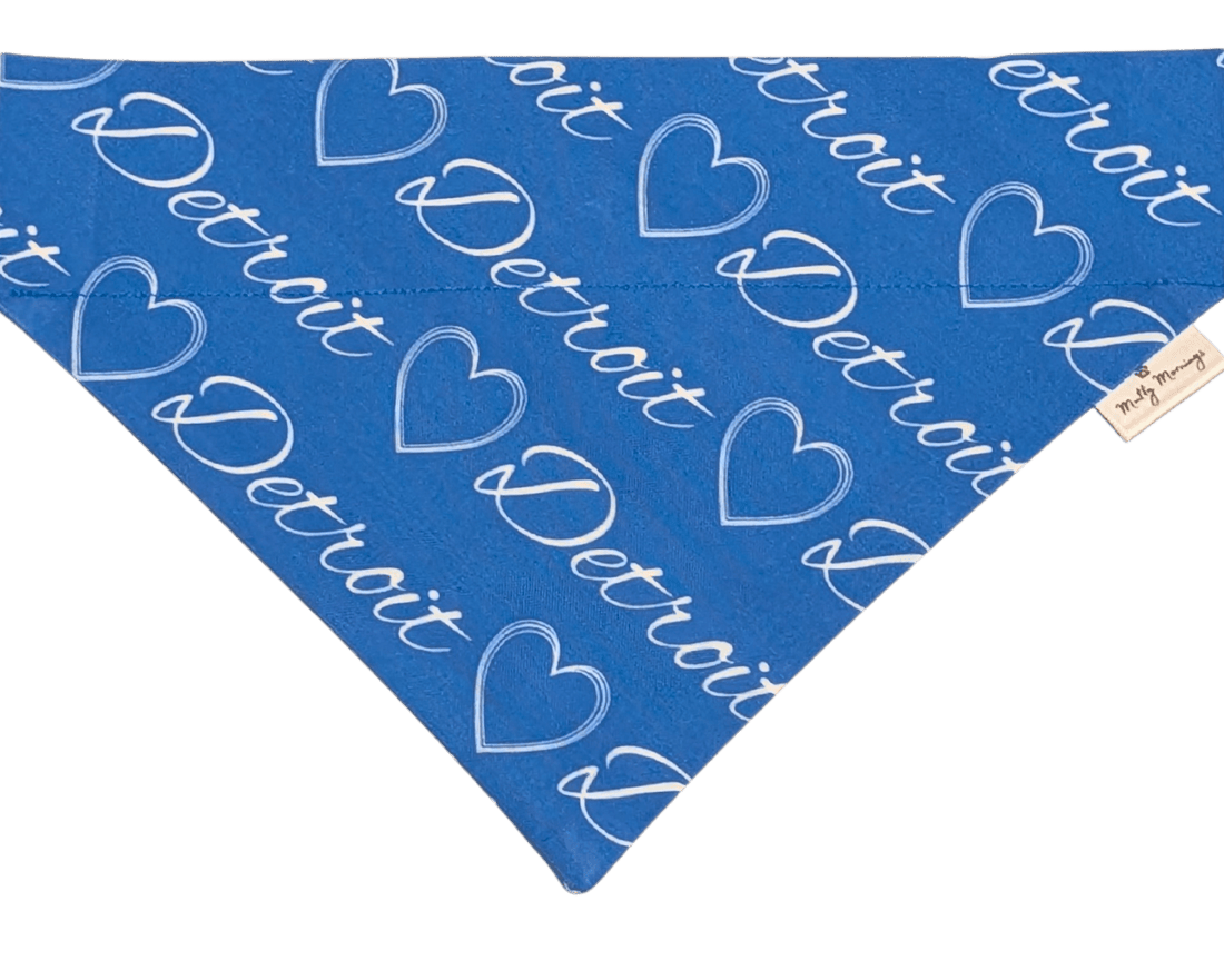 I Heart Detroit Pet Bandana - Mutty Mornings