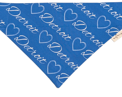 I Heart Detroit Pet Bandana - Mutty Mornings
