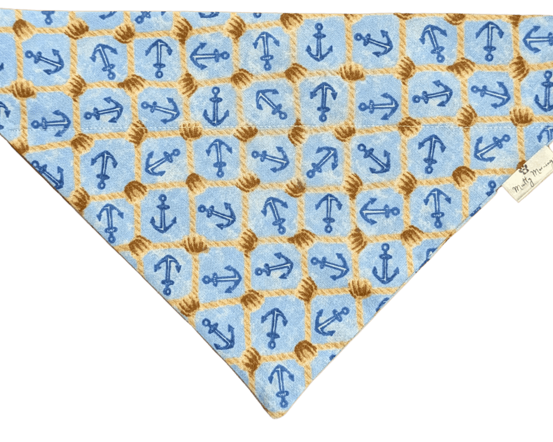 Knotted Anchors Pet Bandana - Mutty Mornings