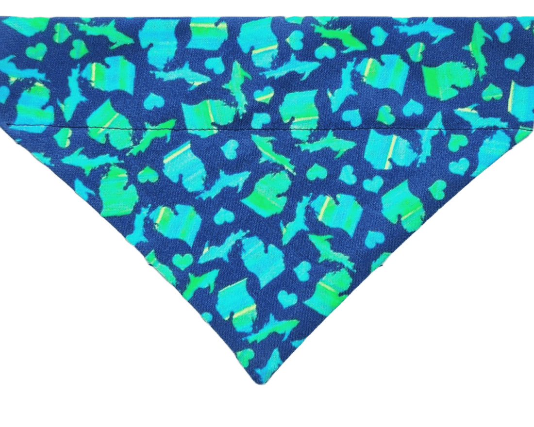 Lake Michigan Mitten Pet Bandana - Mutty Mornings