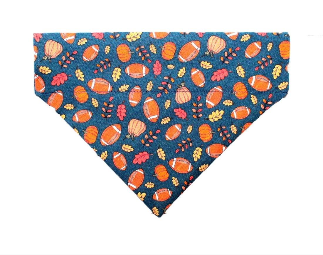 Leaves &amp; Football Pet Bandana - Mutty Mornings