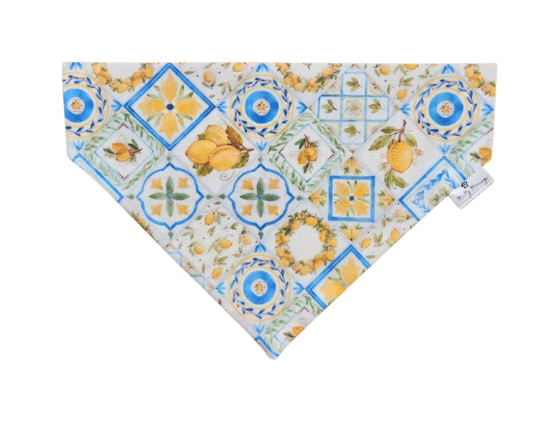 Lemon Grove Tile Pet Bandana - Mutty Mornings
