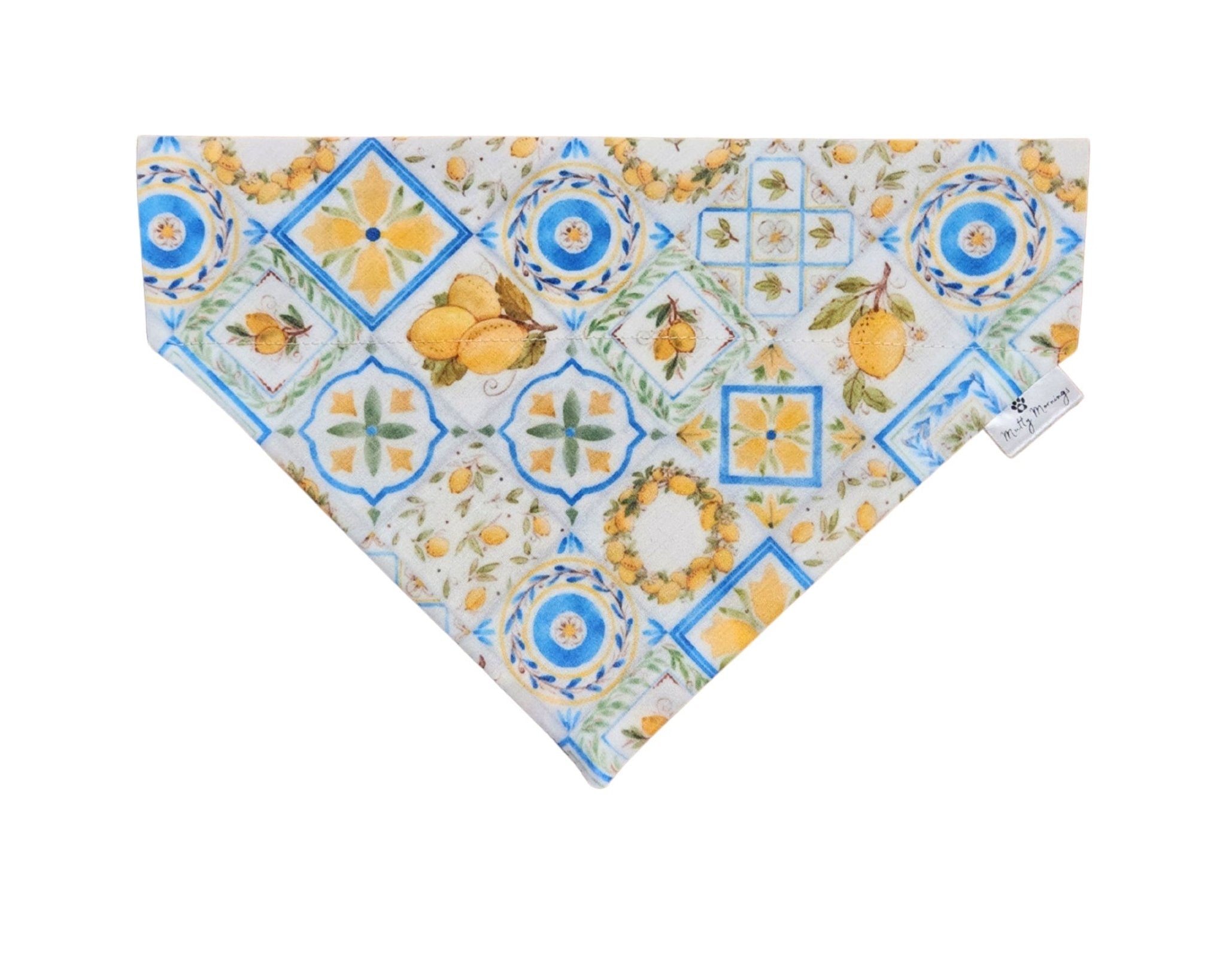 Lemon Grove Tile Pet Bandana - Mutty Mornings