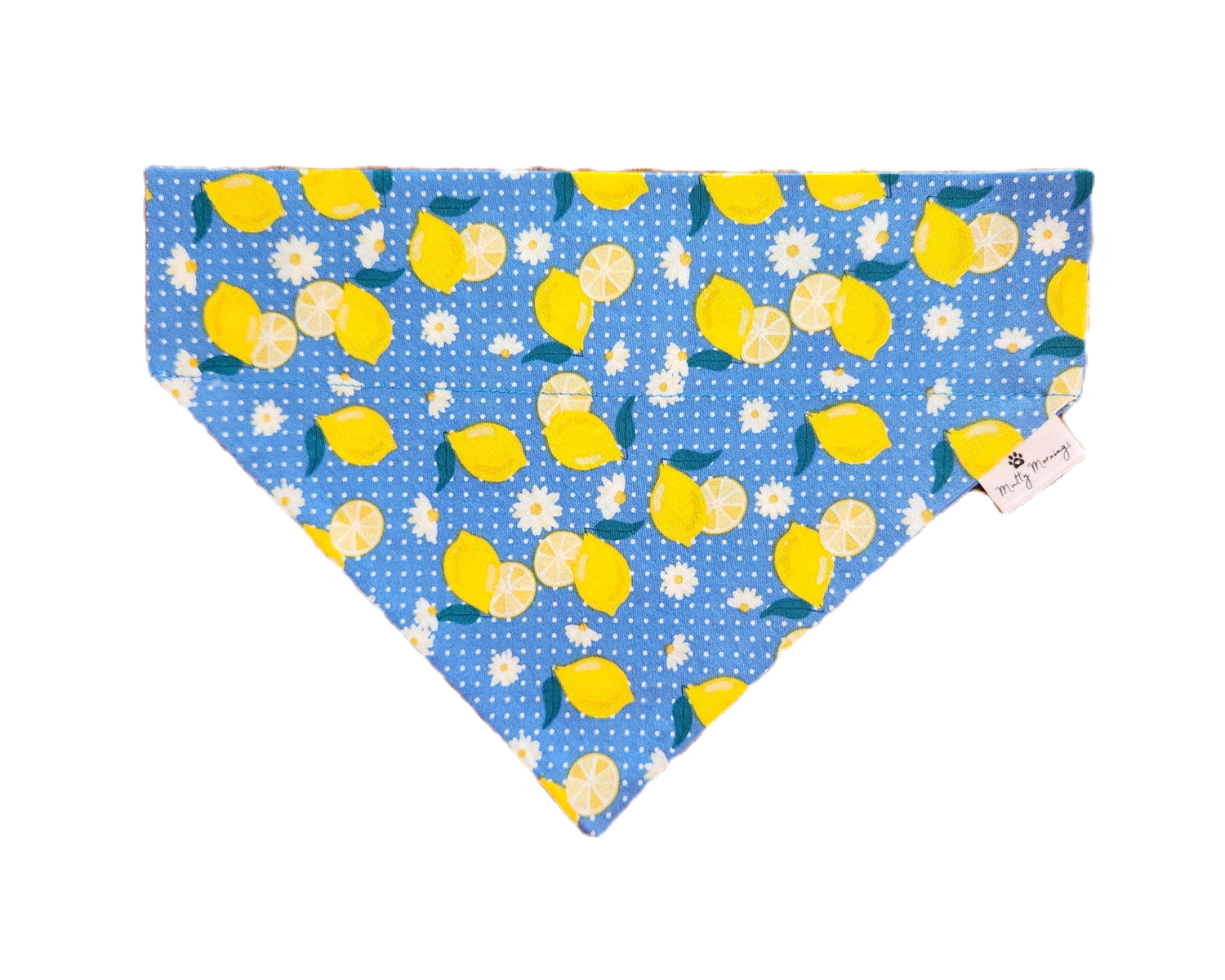 Lemon Polka Dot Pet Bandana - Mutty Mornings