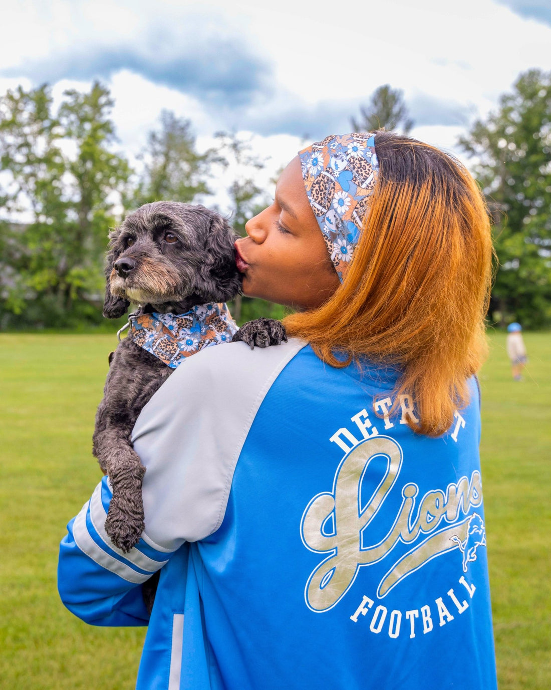 Lions Leopard Football Bandana &amp; Headband Set - Mutty Mornings