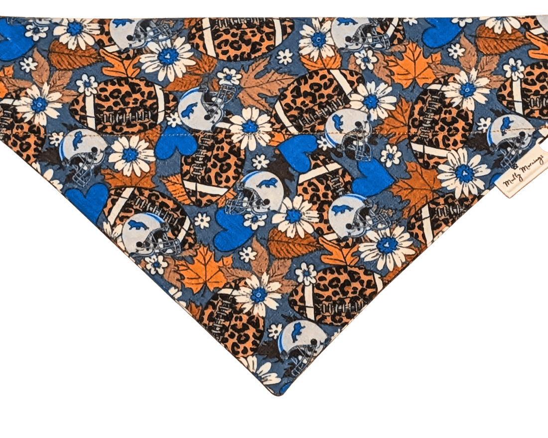 Lions Leopard Football Pet Bandana - Mutty Mornings