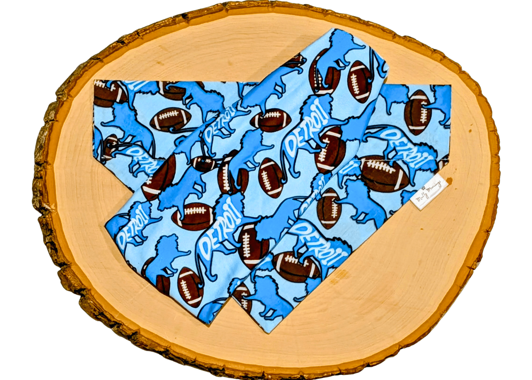 Lions of Detroit Bandana &amp; Matching Headband Set - Mutty Mornings