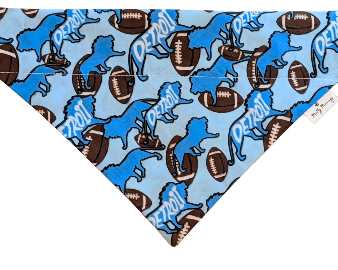 Lions of Detroit Pet Bandana - Mutty Mornings