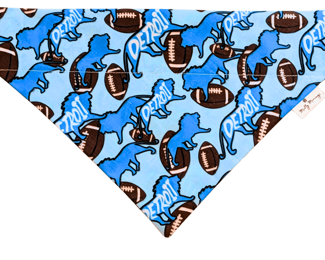 Lions of Detroit Pet Bandana - Mutty Mornings