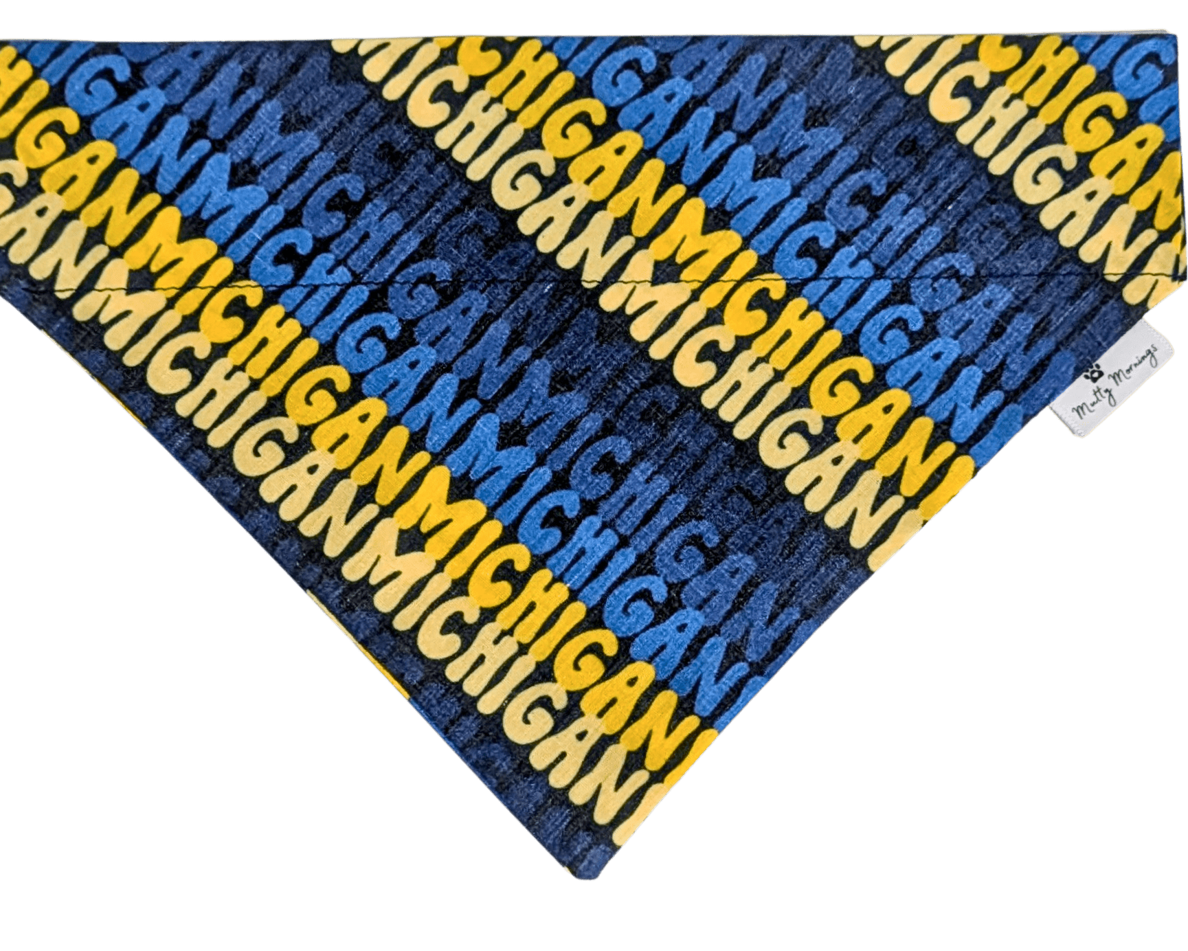 Michigan Wolverines Pet Bandana - Mutty Mornings