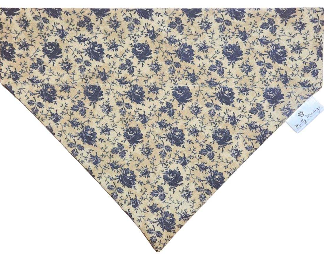 Midnight Rose Pet Bandana - Mutty Mornings